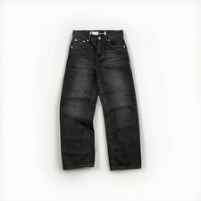 Levi s Silvertab Stay Loose Jeans Youth 12R 26x27 Black Faded Wash