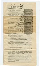 Lexoid Kidney Remedy & Golden Laxative Wafer Advertising Packet 1909 