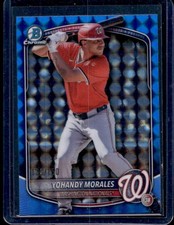2025 Bowman Draft Yohandy Morales Chrome Blue Geometric Refractor #/150