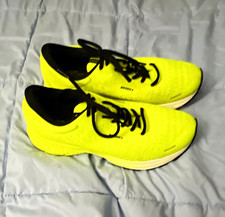 Brooks Ghost Men s Low Top Lace-Up Athletic Sneakers Yellow Black Rubber