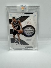 2021 National Treasures Tim Duncan Treasured Tag Patch 1/1 Game Worn