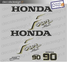 Adesivi motore marino fuoribordo Honda 90 cv carburatori gommone barca stickers