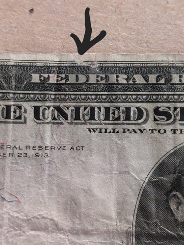 1914 FR-834b ✰ Red Seal ✰ $5 Bill RARE Philadelphia LARGE SIZE Horseblanket FRN - Picture 3 of 3