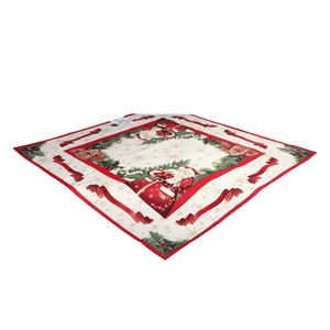 Centrotavola Natalizio Ebay.Centrotavola Natalizio Rosso E Oro In Gobelin 90x 90 Cm Emily Home Santa Claus Ebay