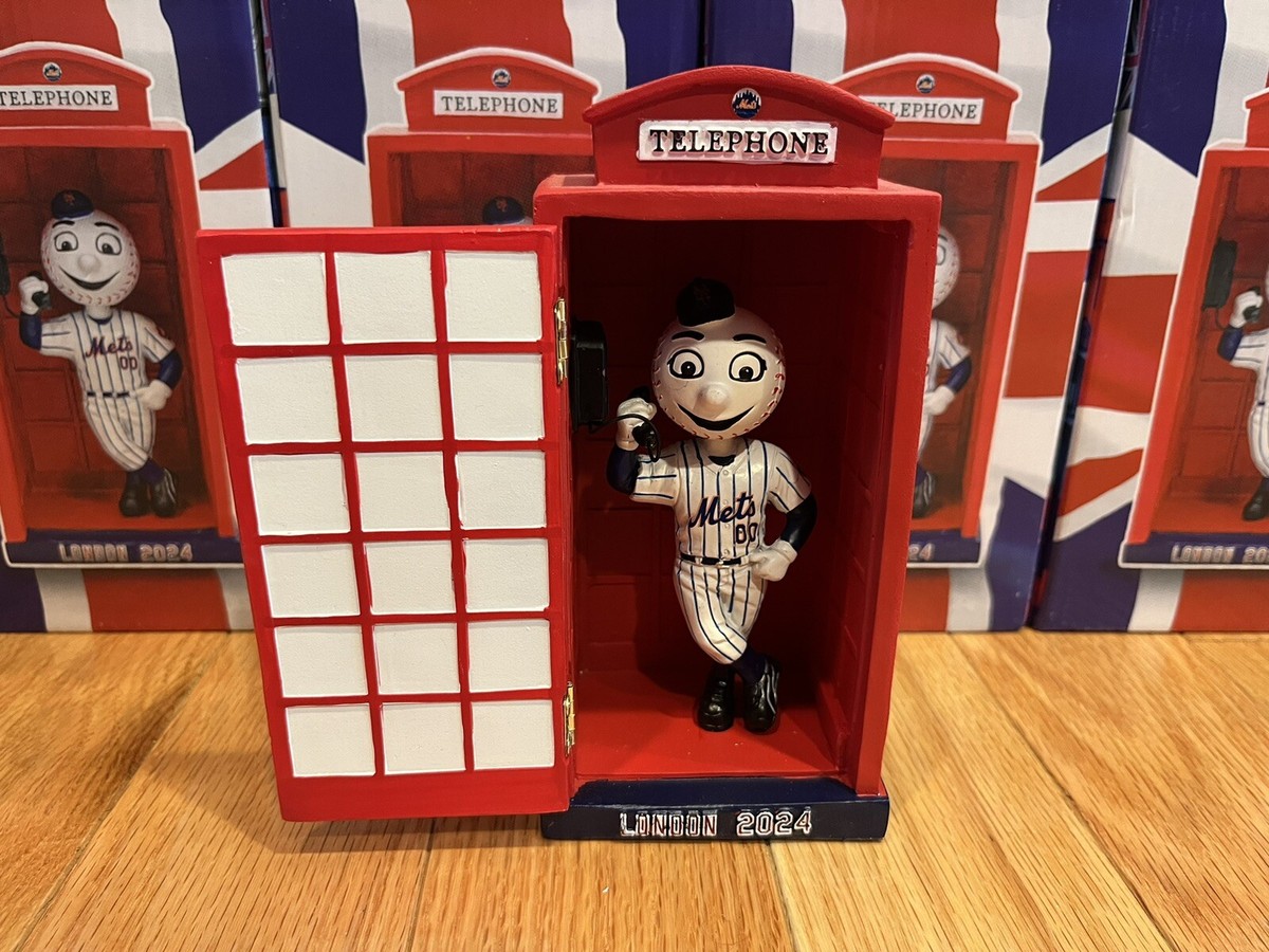 New York Mets Mr Mets London 電話ブースボブルヘッド New York Mets Mr Met London 電話ブースボブルヘッド New York