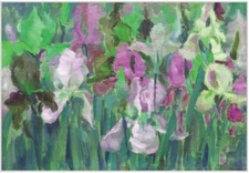 Blooming Iris Decoupage Rice Paper - FREE SHIPPING