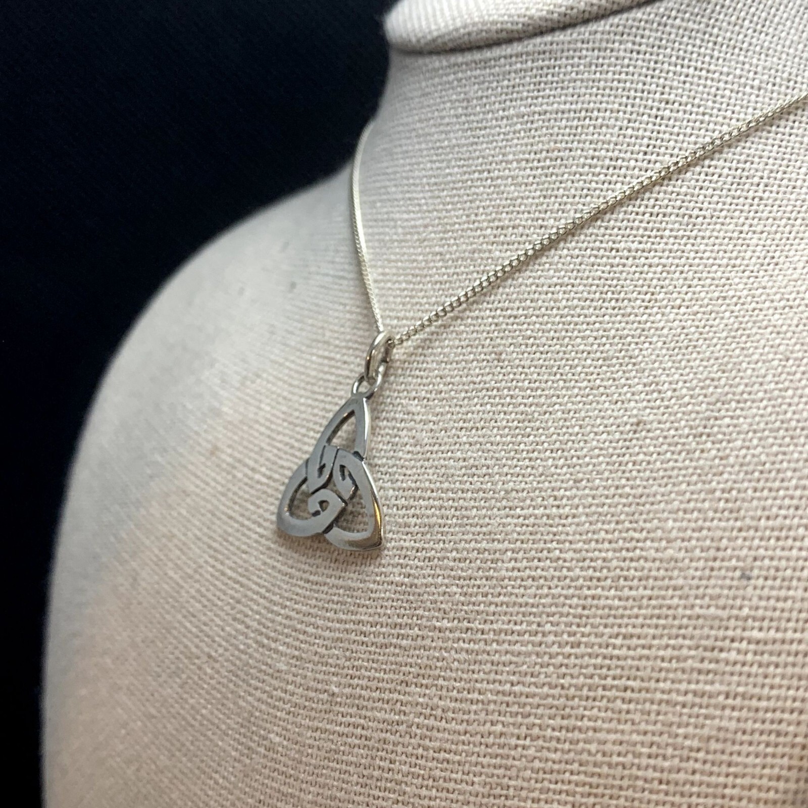 VTG Solid Sterling Silver 925 Celtic Trinity Knot… - image 3