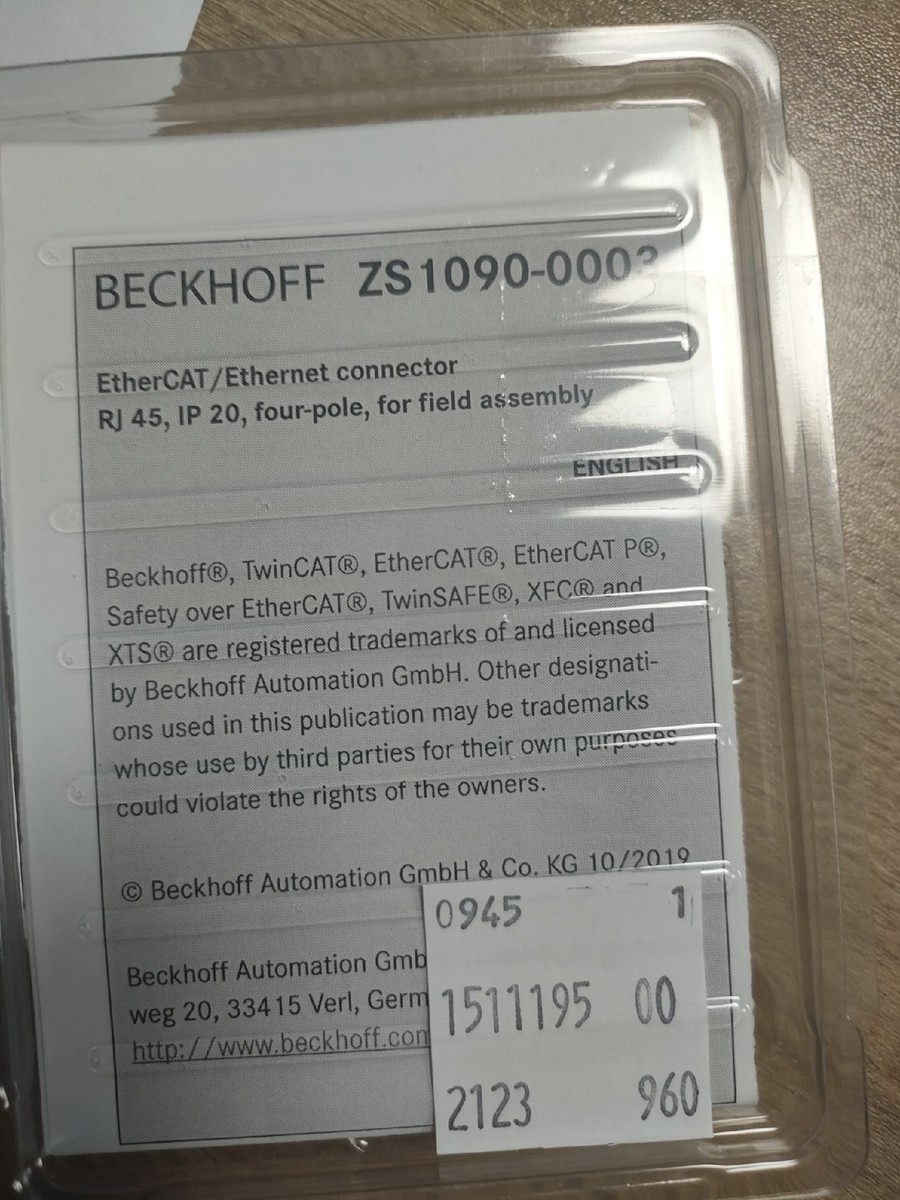 1pc new Beckhoff ZS1090-0003 Free shipping | eBay