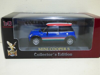 Yatming Road Signature BMW Mini Cooper S italienische Flagge Dachversion REF:74248
