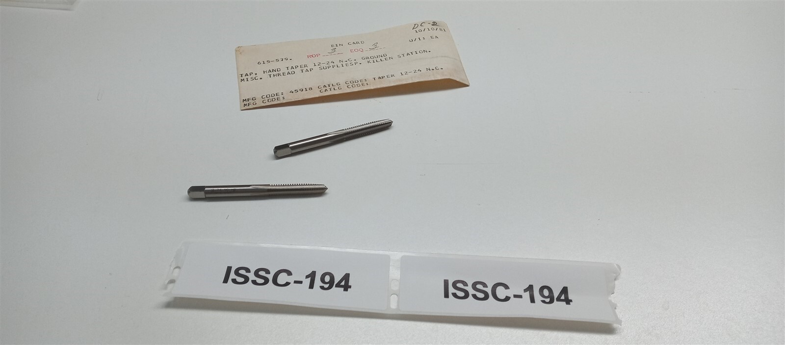 lot-of-2-tap-12-24-nc-hs-gh3-4-flute-hand-taper-tap-12-24-thread-ground