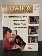 Photo Frame Viewer Holson Showbox portable Picture System Charcoal NIP 3.5x5