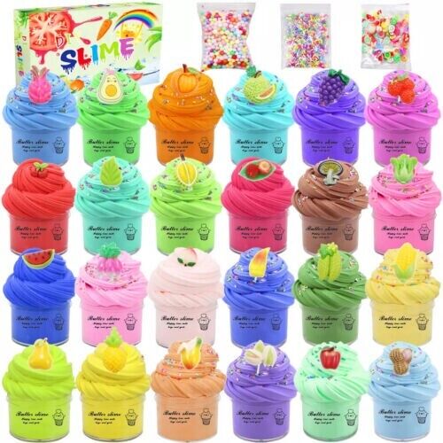 CLAY24set Butter Slime Kit DIY Stress Relief Toys GIFT CHILDREN PLAY TIME "SALE - Picture 1 of 1