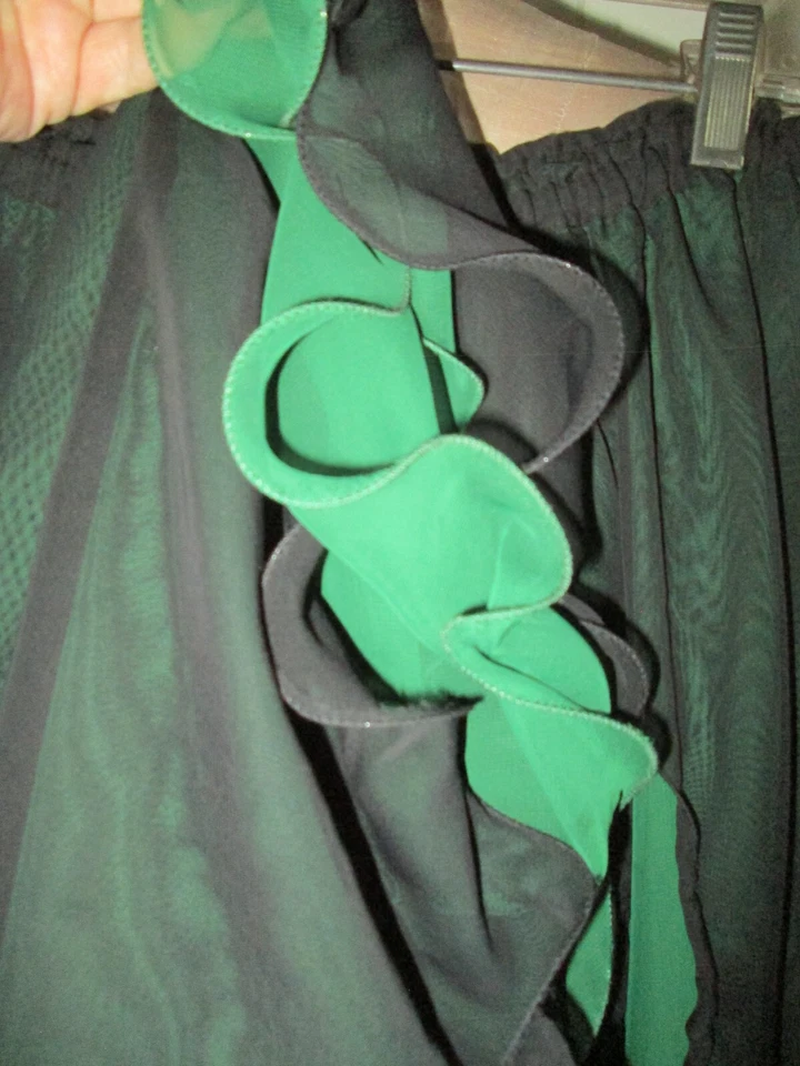 PANELES DE BORDE DE LECHUGA SUPERPOSICIÓN TRANSPARENTE VERDE/NEGRO TIRAR DE OSFM COSPLY DISFRAZ EXCLUIDO Foto 3 de 4