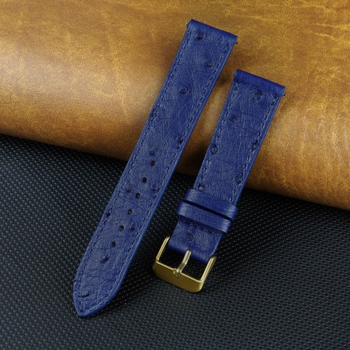 Real Ostrich Leather Watch Band Men Classic Ostrich Watch Strap Quick Release - Picture 23 of 49