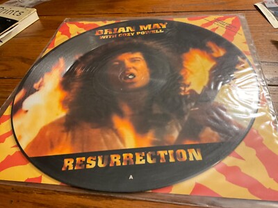 BRIAN MAY COZY POWELL 12  PICTURE DISC RESURRECTION 1993 UK PRESS MINT Queen