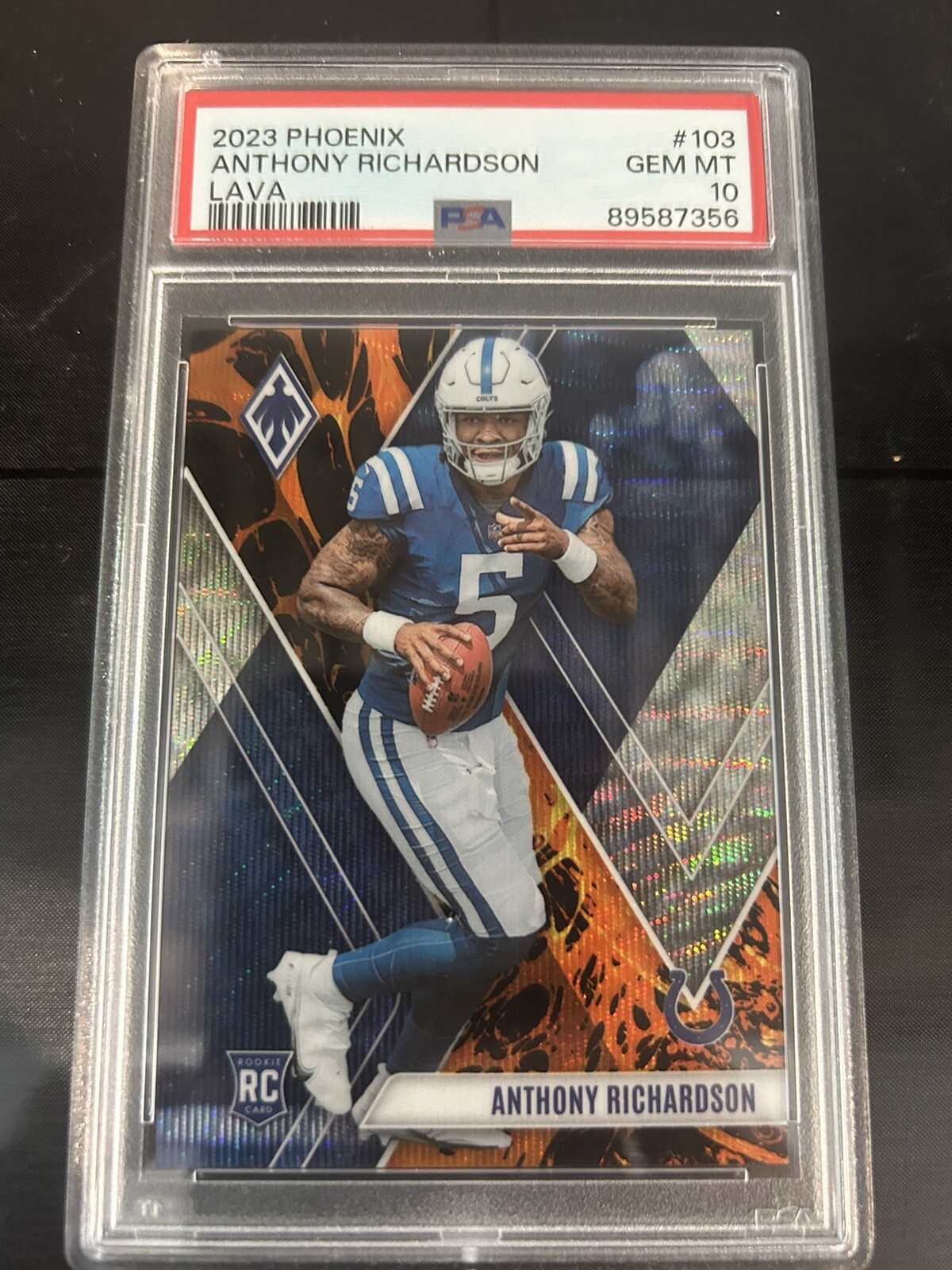 2023 Panini Phoenix - Rookies Lava #103 Anthony Richardson /175 (RC)