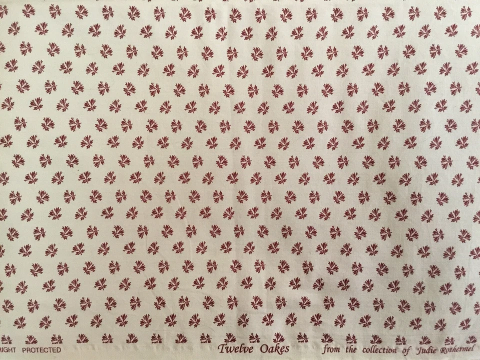 Marcus Fabrics Twelve Oaks Fabric by Judie Rothermel Repro Fabric 16” x 43” - Image 3 of 3