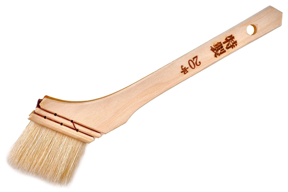 Kyoshin Elle 43mm Angled Hake Japanese Dye Paint Brush