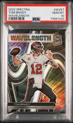 2022 Spectra Wavelength Tom Brady /99 #WVE7 PSA 10 Gem Mint Pop 7 