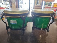 Rhythm Tech Green Bongos Professional Bongo Drums. Excellent Sound