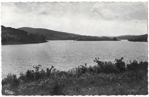 BRASSY 58 Lac de Chaumeçon CPSM gezackt geschrieben an Herrn Benoliel de Paris 1950