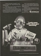 Vintage Print Ad Hitachi Adjusto/matic Video Cassette Recorder - Dec 1981