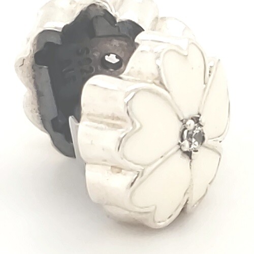 Authentic Pandora silver 925 #791822en12cz White Primrose Flower