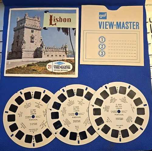 Vintage Sawyer's C265 E Lisbon Portugal view-master 3 Reels Packet - Picture 2 of 4