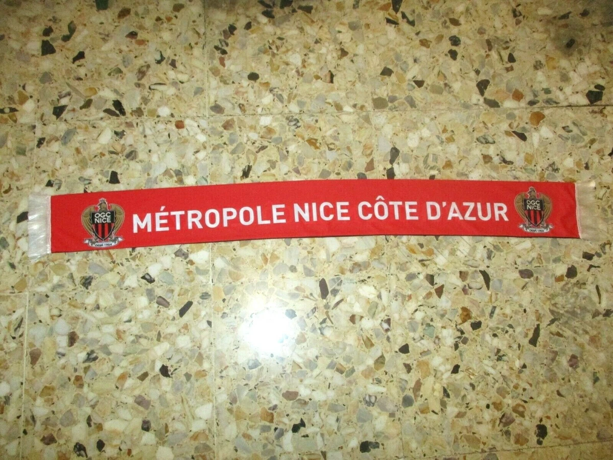ANCIENNE ECHARPE FOOTBALL Rouge Blanc Valenciennes Usva Nancy Nimes