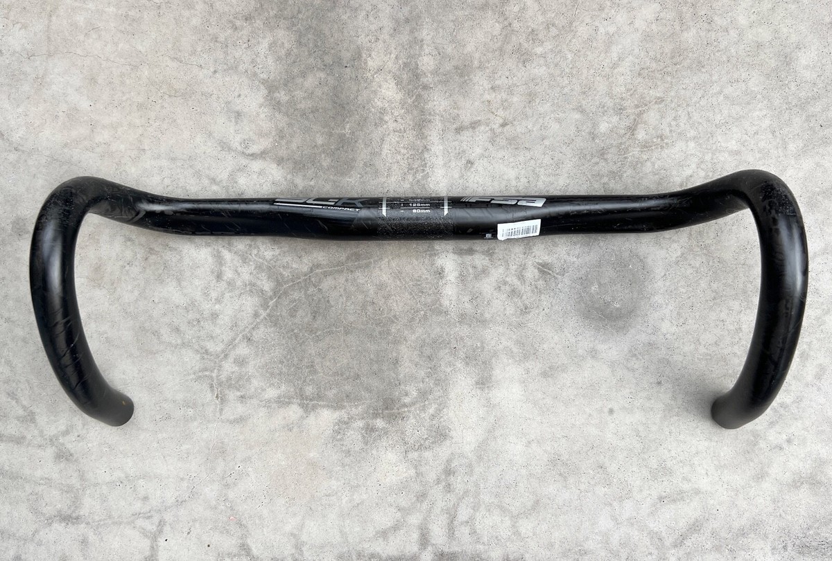 【FSA】 Sl-k Compact カーボンハンドルバー【美品380mm】 FSA SL-K Compact Carbon Handlebars