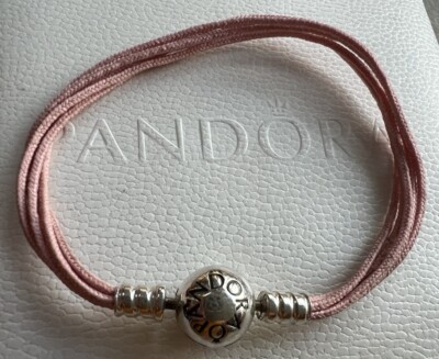 Pandora Baby Pink Multi Strand Bracelet, 17CM 925 ALE Crown