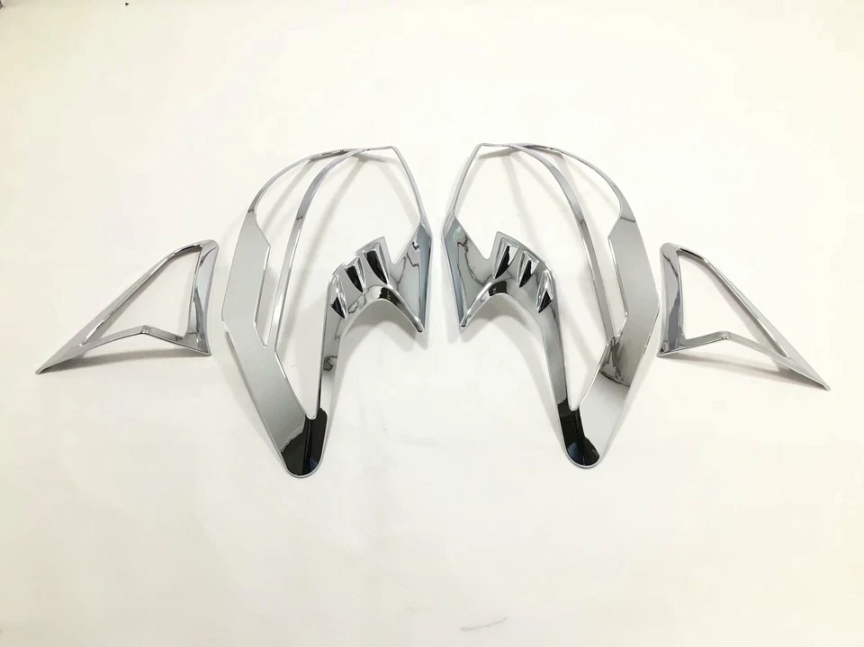 For Nissan Kicks 2017-2019 2 Pcs ABS Chrome Tail Rear Light Lamp Cover Trim - Image 3 of 4