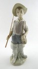Lladro Little Professionals Going Fishing Figurine Spain Boy Fisherman AS IS ROD