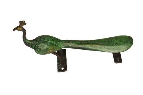 Peacock Shape Vintage Antique Style Handmade Solid Brass Door Pull Handle Knob - Picture 3 of 9