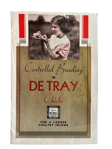 1930's "De Tray" Chicks Catalog / Price List Poultry Chicks & Breeding