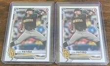 Luis Patino 2021 Bowman Rookie RC #44 San Diego Padres Lot (2)