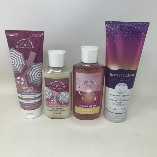 Bath & Body Works Sunset Glow Set - Lotion Gel, Cream & Moisturizing Body Wash - Picture 2 of 6
