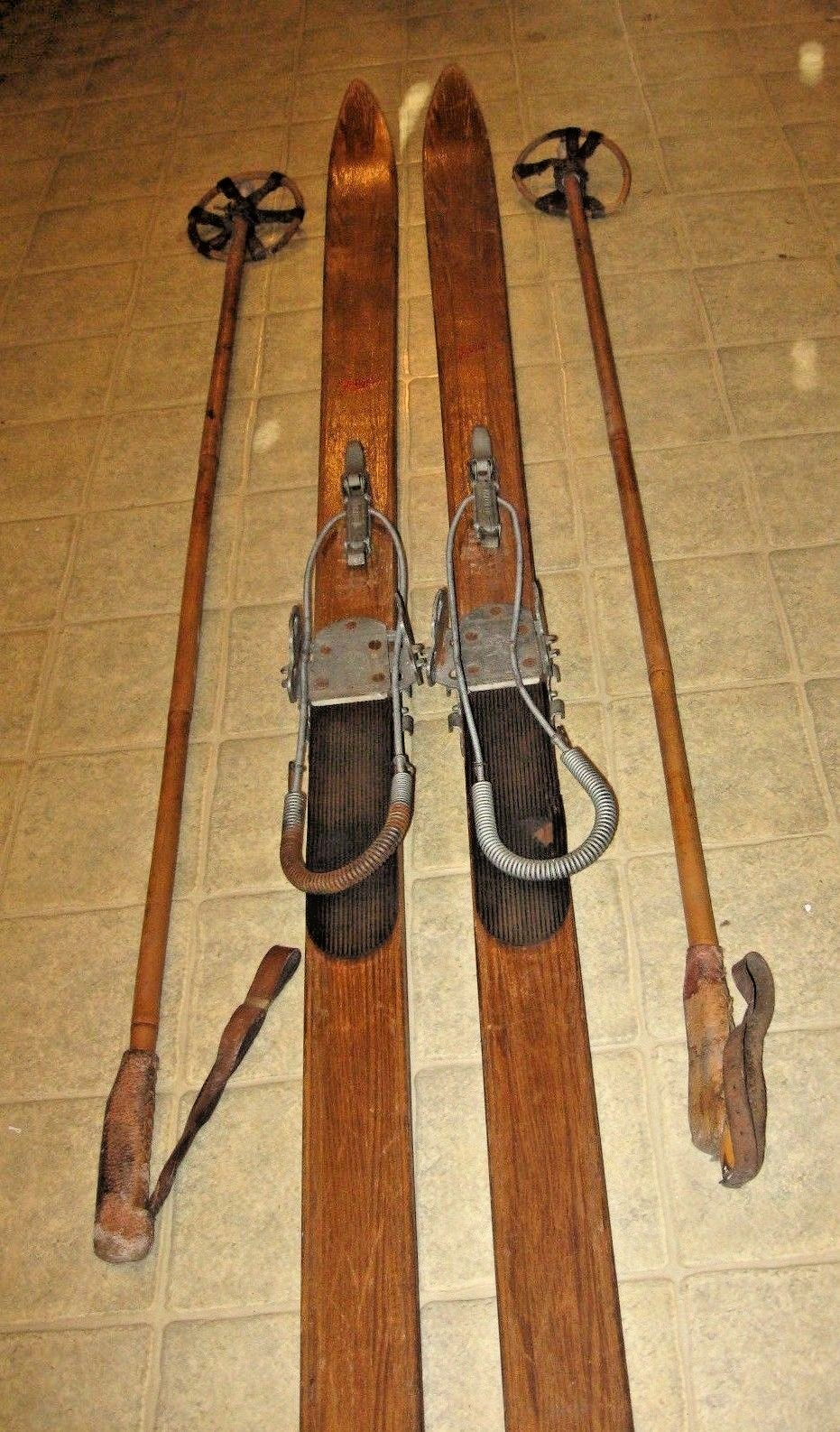 Antique Wooden Skis