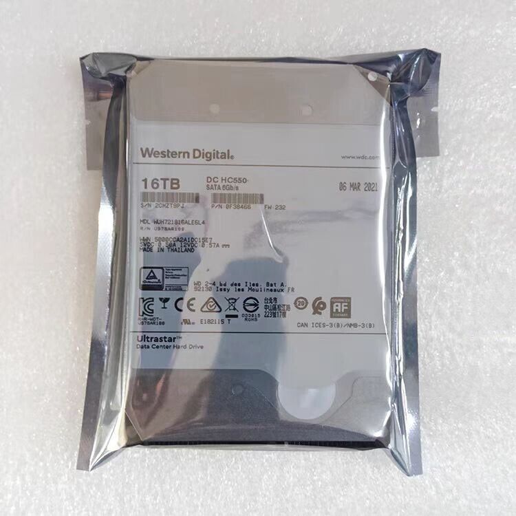 WD Ultrastar DC HC550 16TB SATA 3.5 WD Ultrastar DC HC550 16TB SATA 3.5