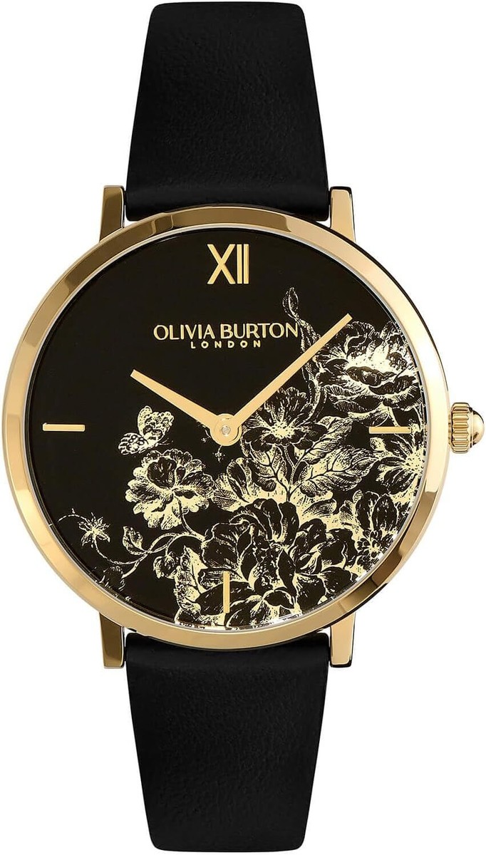 Olivia Burton Watch ob24000112 35mm‎ Floral Bloom Ultra Slim Gold & Black Signature 35mm Butterfly Ultra Slim Rose Gold Mesh Watch  main image 4