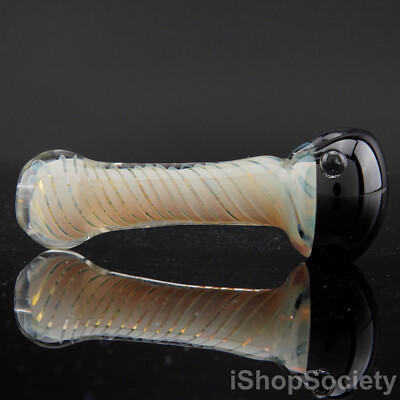 4.5'' Black Vortex Spiral Tobacco Smoking Pipe Thick Collectible Pipes - P700