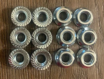 Brighton Best Serrated Hex Flange Lock Nut 1/2"-13 BBI#857340 - 20 count