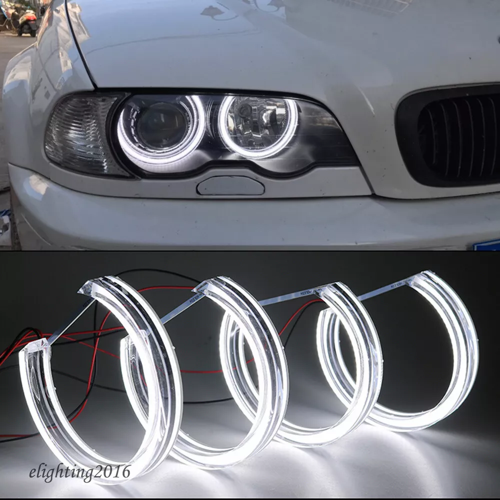 Drl Angel Eyes Halo Rings For Headlight Projector Lenses Switchback White  Yellow Blue Red Led Decorative Lights Car Accessories - Projector Lens &  Accessories - AliExpress