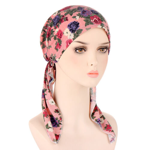 Frauen Krebs Kopftuch Chemo Haarausfall Hut Turban Vorgebundene Kopfbedeckung☆ - Bild 30 von 63