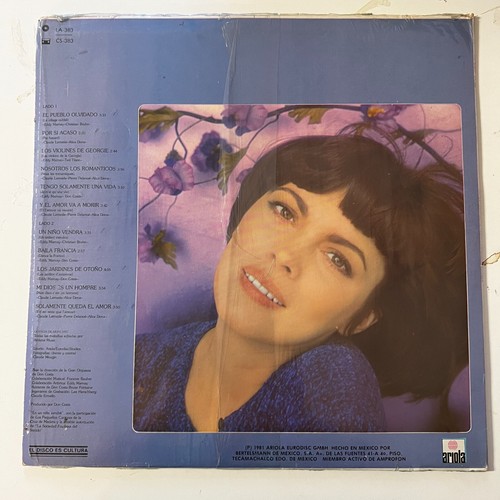 Mireille Mathieu, Romantiquement Votre, 1987 Mexican Lp, Chanson - Picture 2 of 4