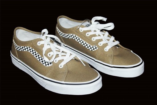 vans old skool checkered stripe