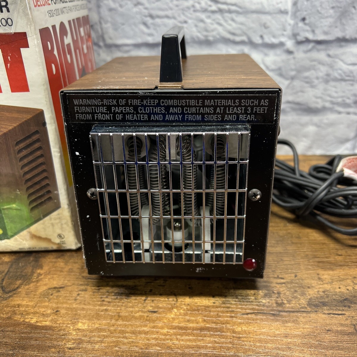 Vintage Big Heat Deluxe Portable Space Heater Model 6200 Tested 1500-2000  Watt | eBay