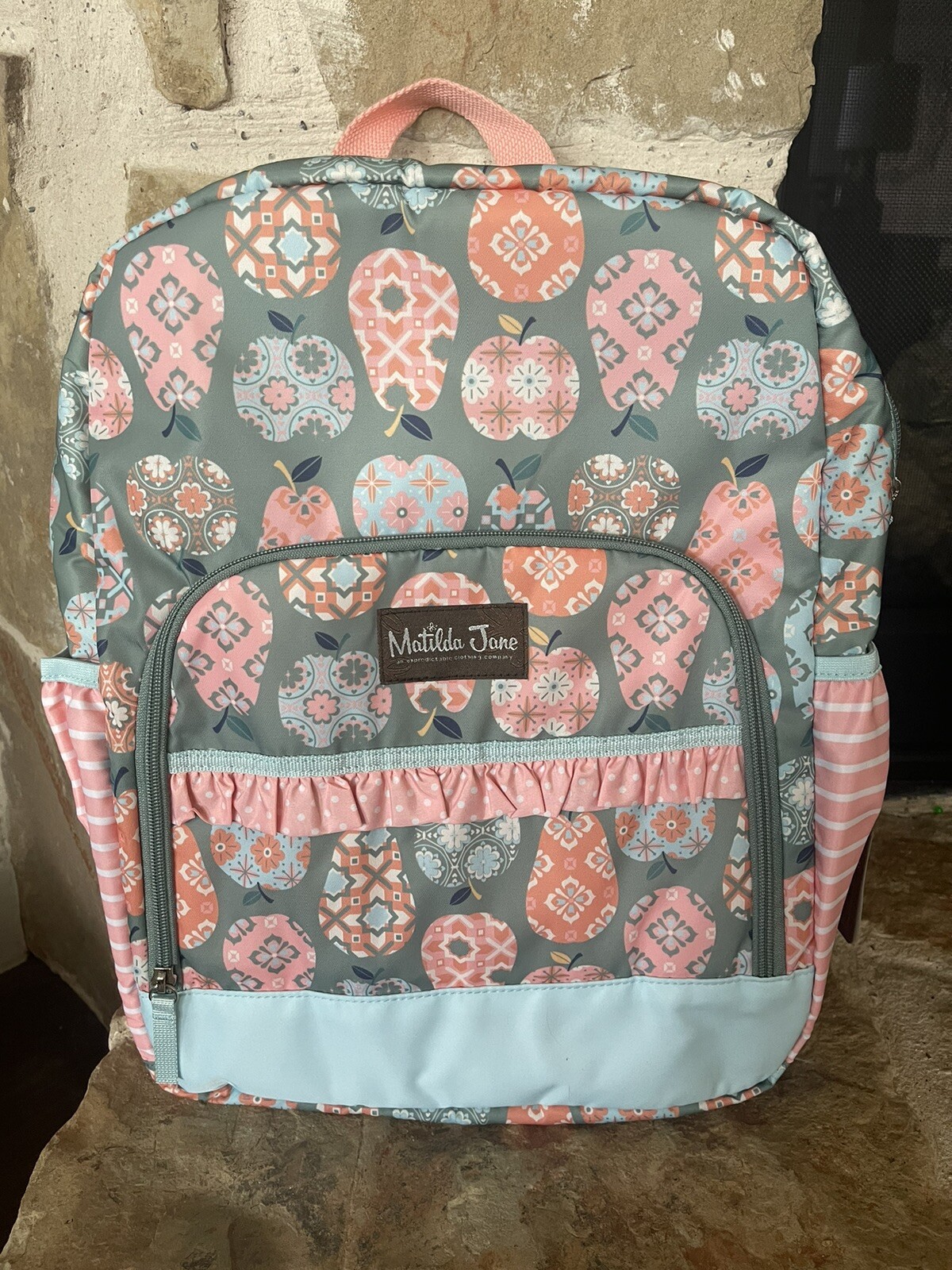 NEW Girls MATILDA JANE CeCe Apple Print Backpack Back To School! eBay