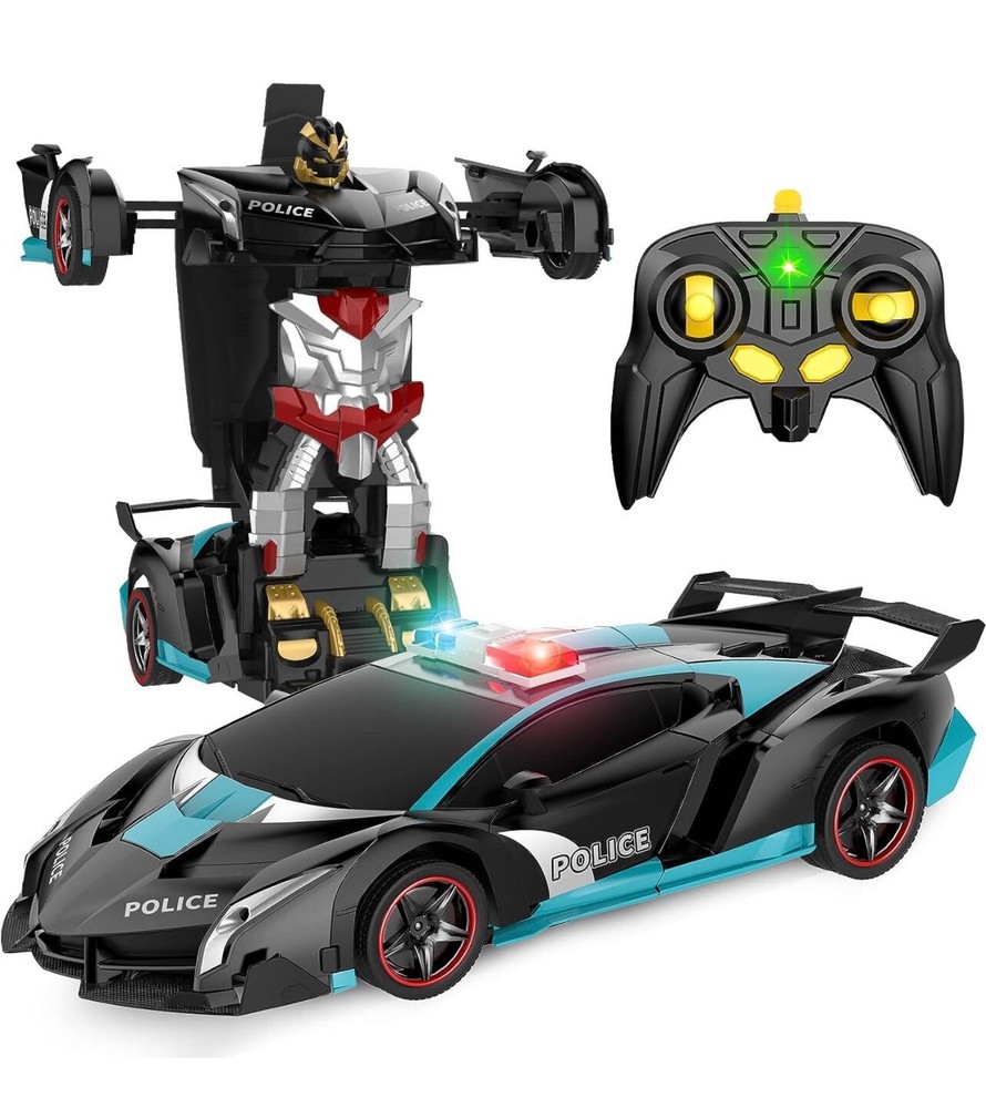 2.4Ghz Transform RC Remote Control Car 1:18 Scale Toy Vehicle