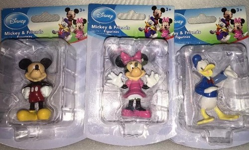 Mickey & Friends Disney Figure Cake Topper Mickey Minnie Donald New Rare - Picture 8 of 12